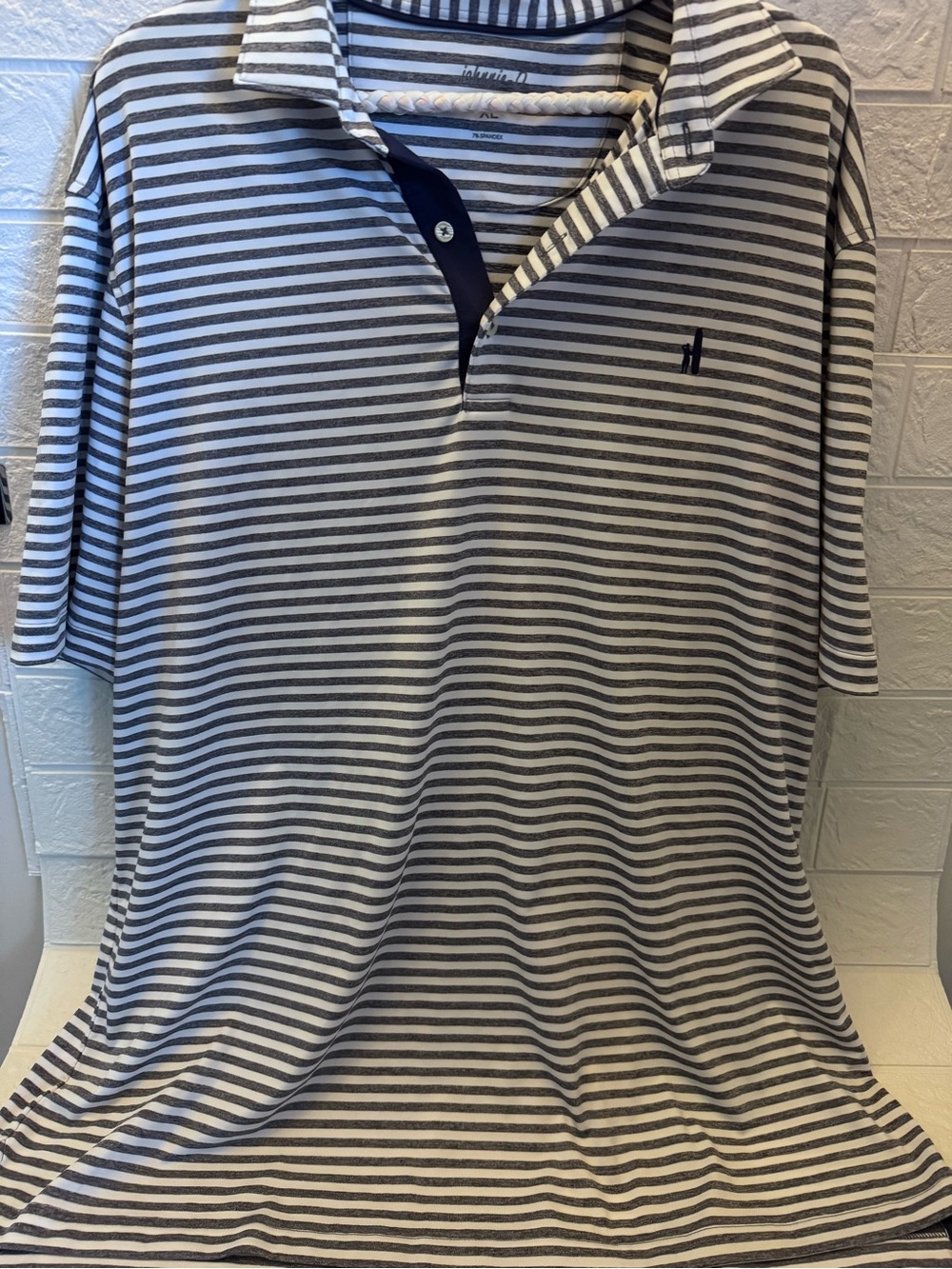 Johnnie O Polo Mens XX Large Cross Creek Plantation Striped Golf
